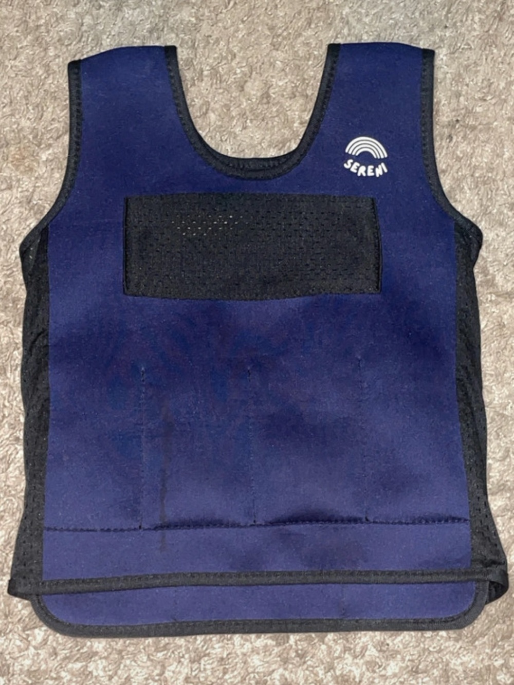 Sereni calming weighted kids navy vest